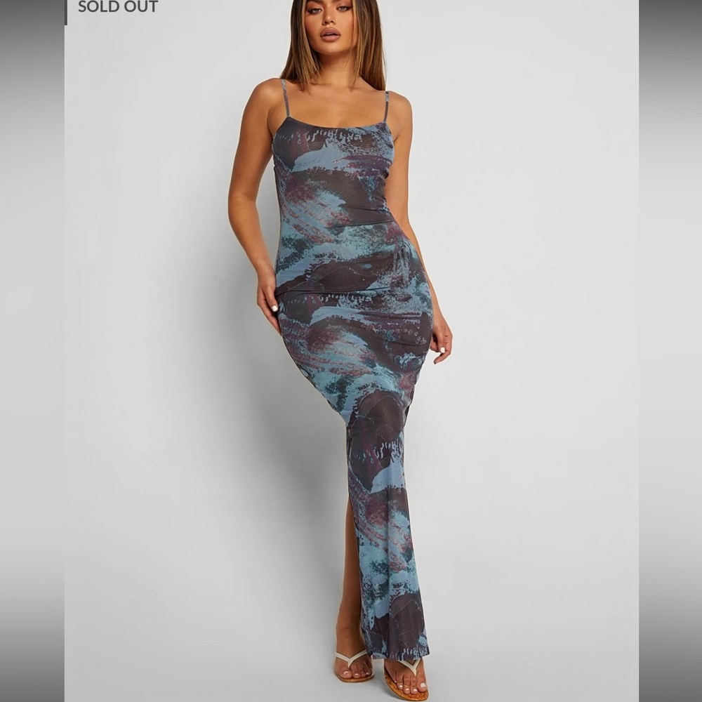 Tiger Mist long navy dress - size M